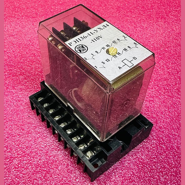 Реле промежуточное РЭП36-11-УХЛ4-110V 4з+4р (под винт)